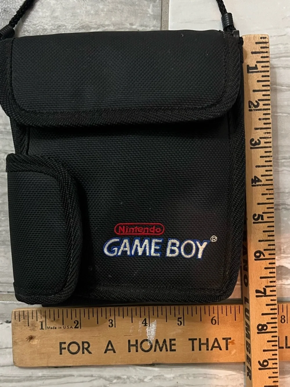 Nintendo Game Boy Carry Case Crossbody‎ Bag Black Vintage Travel Pouch